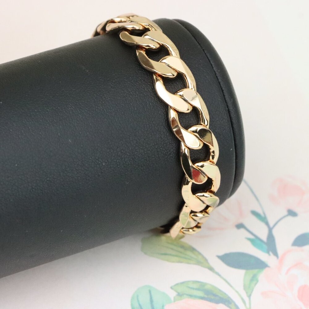 "Chunky Rose Gold Link Chain Bracelet in High Quality Brass, XPBL1154 - Picture 6 of 12